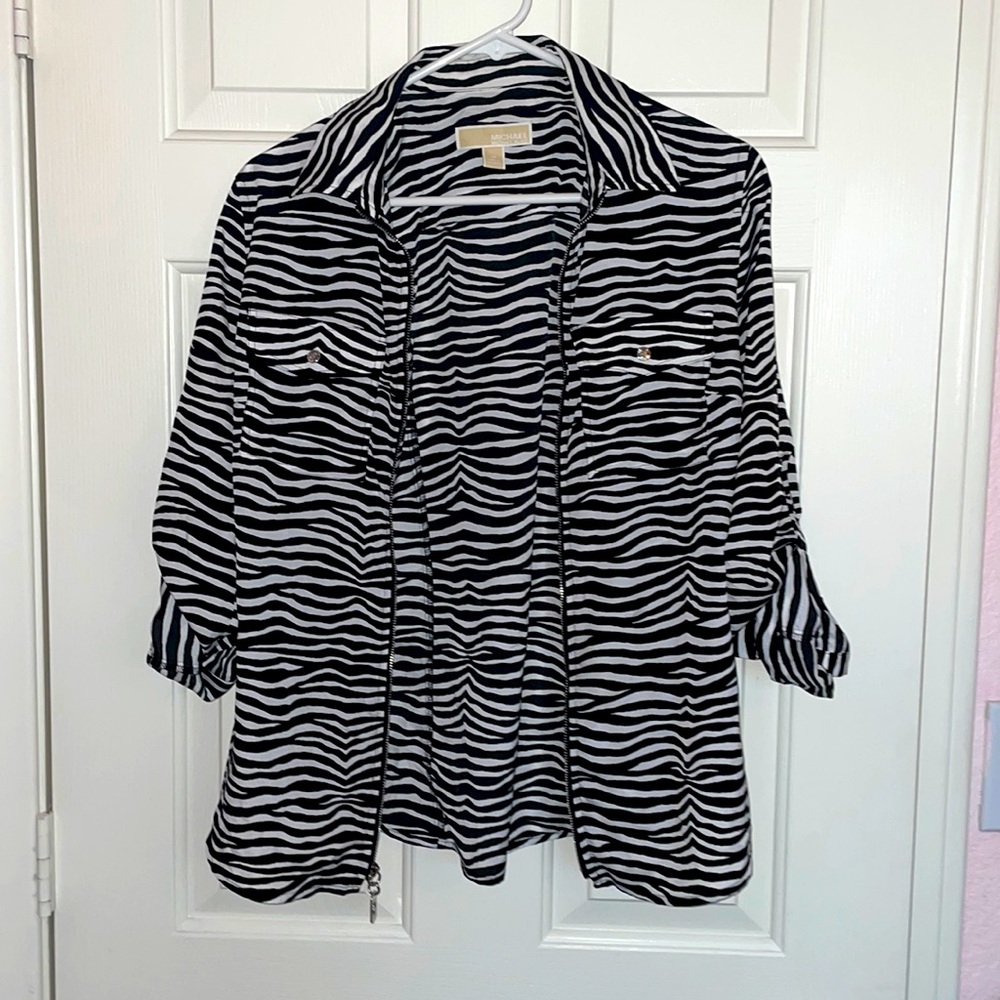 Michael Kors Zipper Blouse